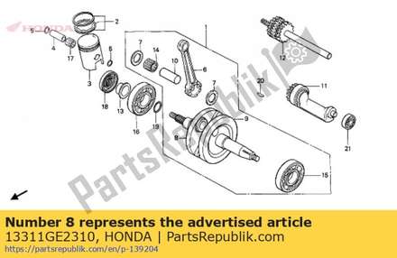 Crankshaft,r. 13311GE2310 Honda