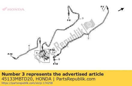 Pipe a, pcv joint 45133MBTD20 Honda
