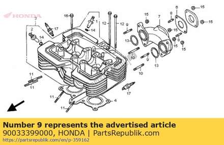 Bout, tapeind, 6x32 90033399000 Honda