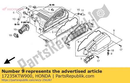 Cover sub assy., air cleaner 17235KTW900 Honda