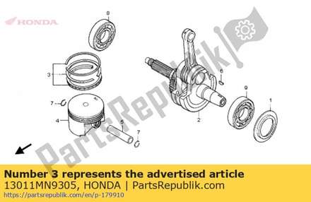 Ring set, piston (std.) ( 13011MN9305 Honda