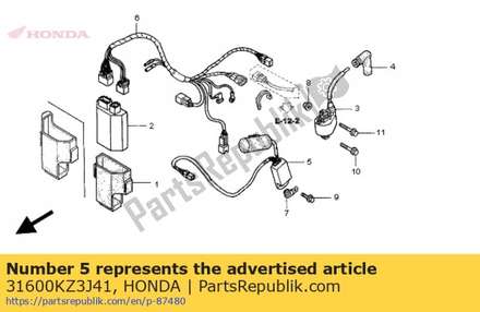 Rectifier comp., regulate 31600KZ3J41 Honda