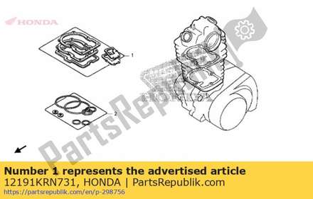 Gasket, cylinder 12191KRN731 Honda