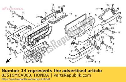 Stay, r. injection cover 83516MCA000 Honda