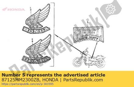 Emblem,r.*type 2* 87125MM2300ZB Honda