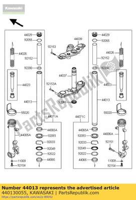 Pipe-fork inner 440130055 Kawasaki