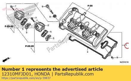 Cover assy., cylinder head 12310MFJD01 Honda