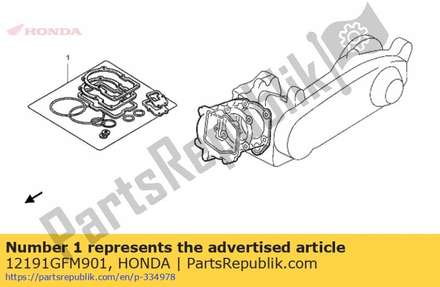 Pakking, cilinder 12191GFM901 Honda