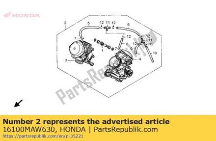 Carburetor assy. (vdflb a) 16100MAW630 Honda
