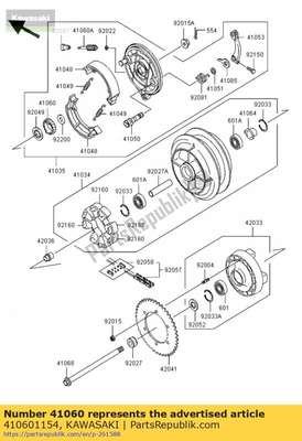 Gear-meter screw vn800-a1 410601154 Kawasaki