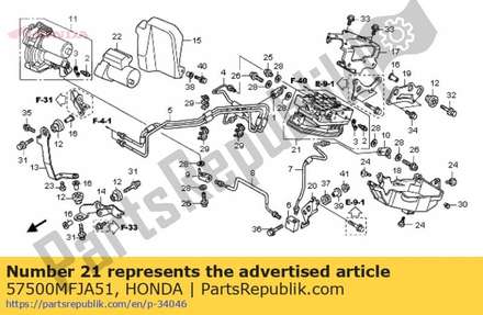 Modulator assy., fr. valv 57500MFJA51 Honda