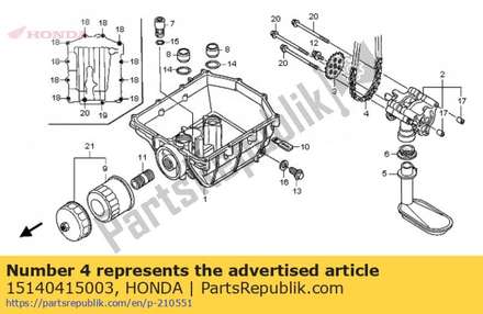 Chain, oil pump(52l)(daido) 15140415003 Honda