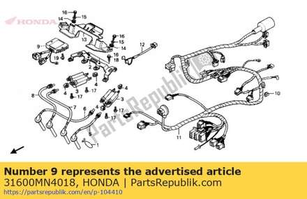 Regulator rectifier assembly 31600MN4018 Honda