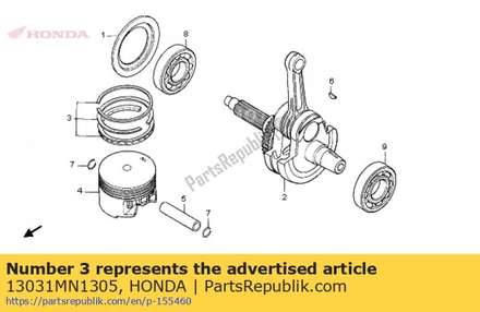 Ring set, piston (0.50) 13031MN1305 Honda