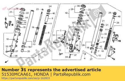 Case comp., plunger 51530MCAA61 Honda