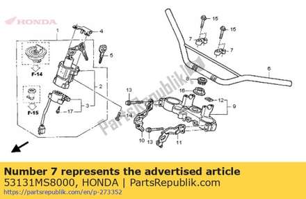 Holder, upper 53131MS8000 Honda