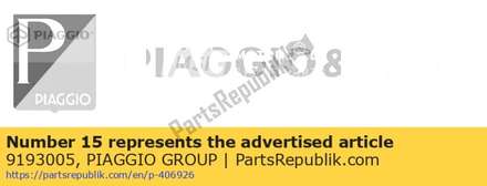 Fairing.rh. 9193005 Piaggio Group