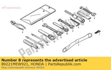 Wrench, hex., 5mm 89221MEW921 Honda