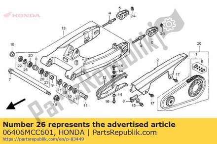 Chain kit,drive 06406MCC601 Honda