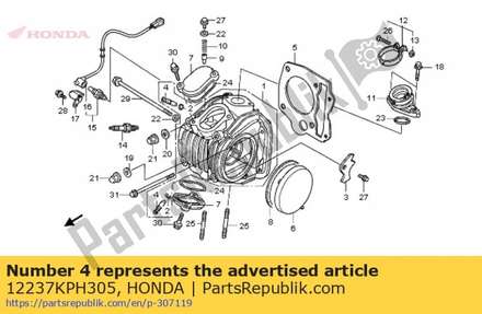 Guide, valve(o.s.) 12237KPH305 Honda