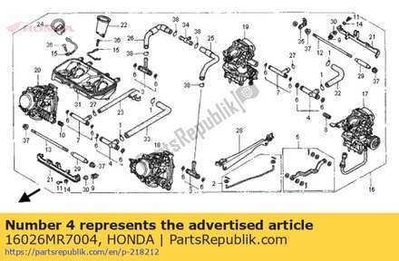 Gezamenlijke set e, brandstof 16026MR7004 Honda