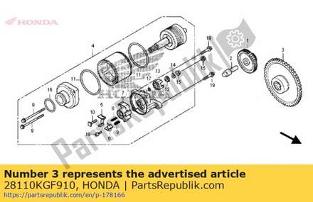 Gear comp., starting clutch (59t) 28110KGF910 Honda
