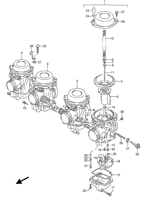 carburateur (gsx600fu2-e22)