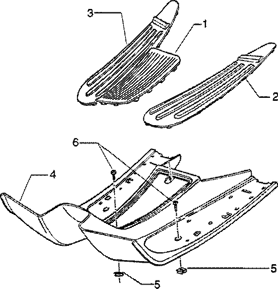 Foot board-rubber mats