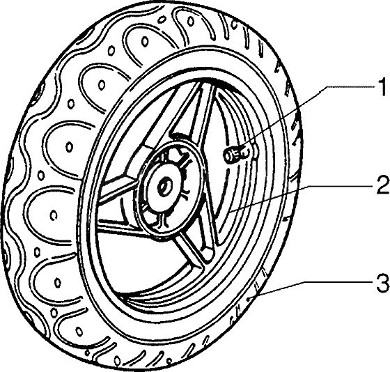 Front wheel - Caliper