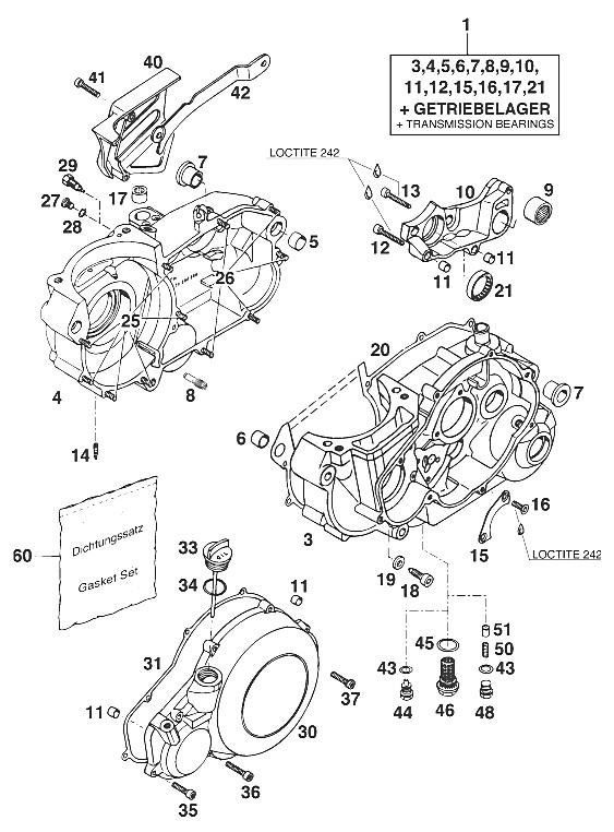 carter moteur 350-620 lc4 '94