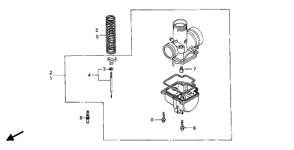 eop-1 carburateur optionele onderdelenset