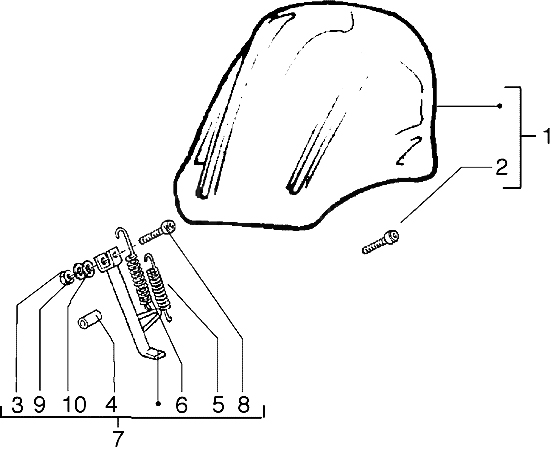 kit de soporte de parabrisas