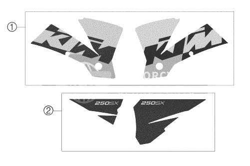 DECAL 250 SX