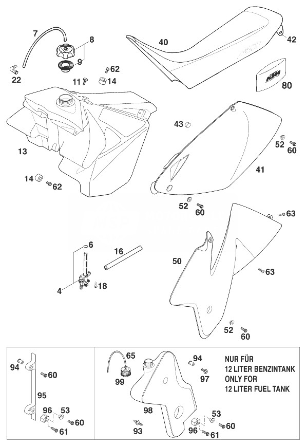 TANK - SEAT - COVER 2T '