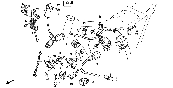 WIRE HARNESS & C.D.I. UNIT & IGNITION COIL
