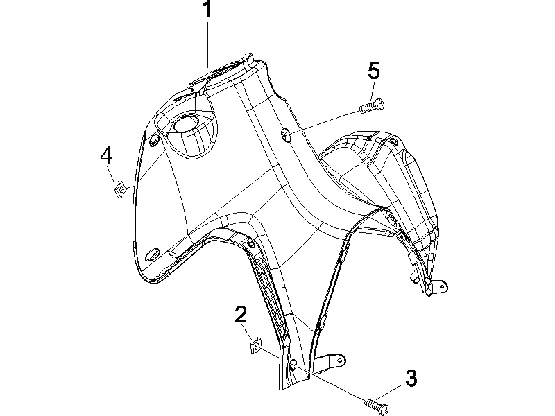 Front glove-box - Knee-guard panel