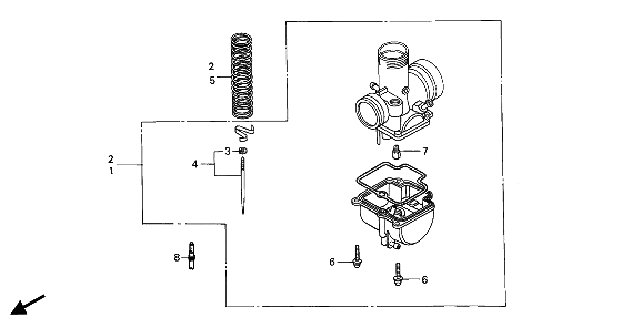 eop-1 carburateur optionele onderdelenset