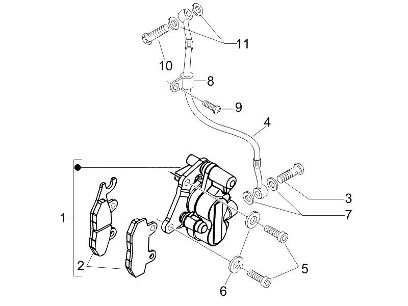 Brakes pipes - Calipers (2)