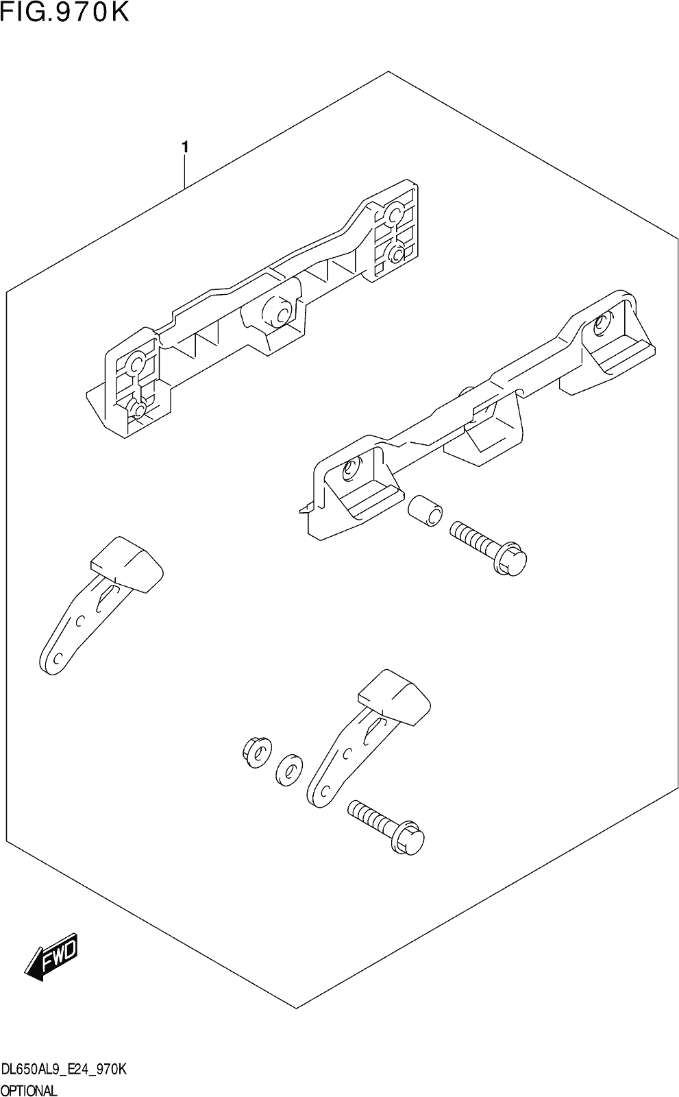 Fig.970k Optional (side Case Bracket Set)