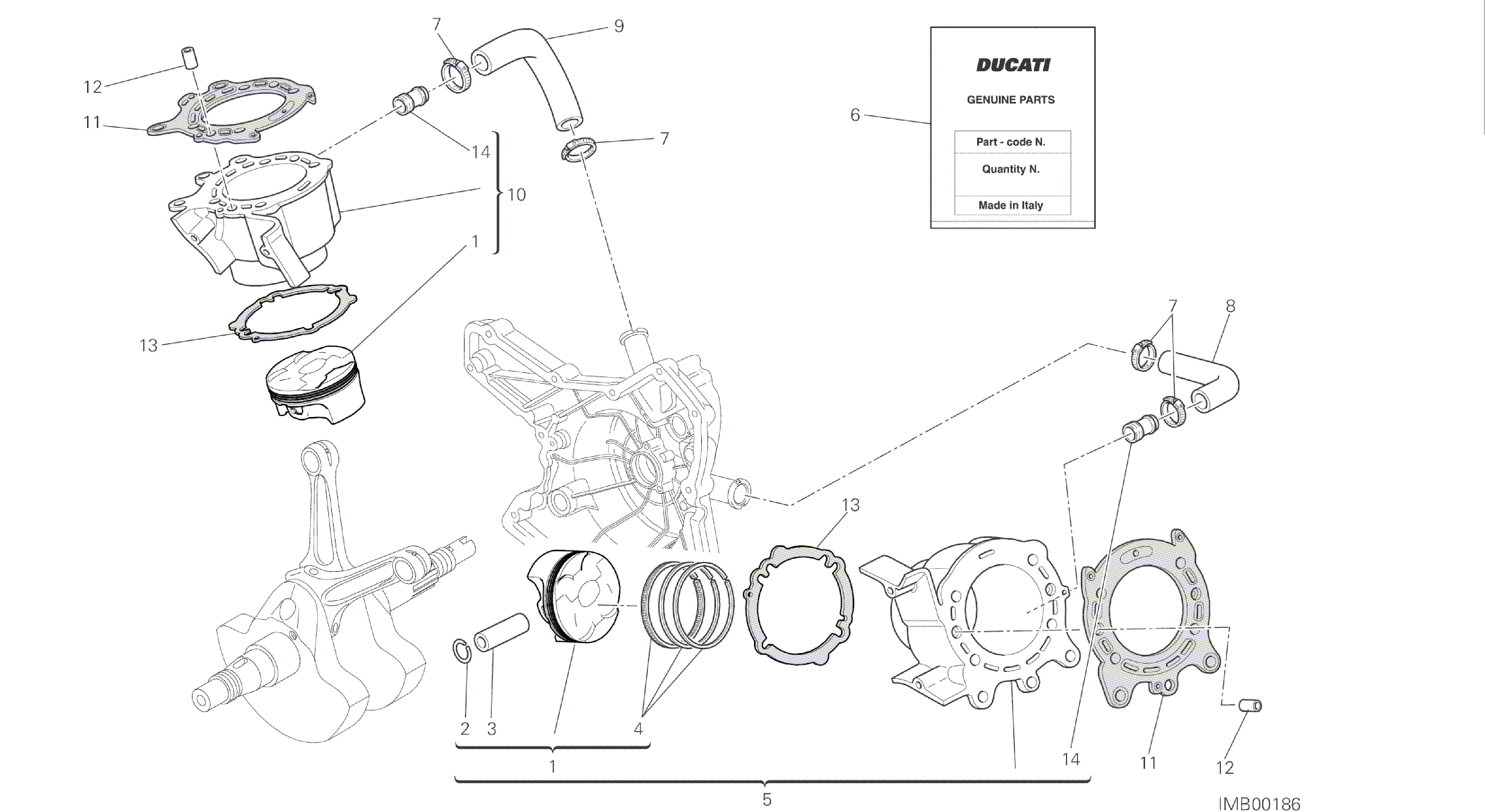DRAWING 007 - CYLINDERS - PISTONS [MOD:HYM-SP;XST:AUS,EUR,FRA,JAP,TWN]GROUP ENGINE
