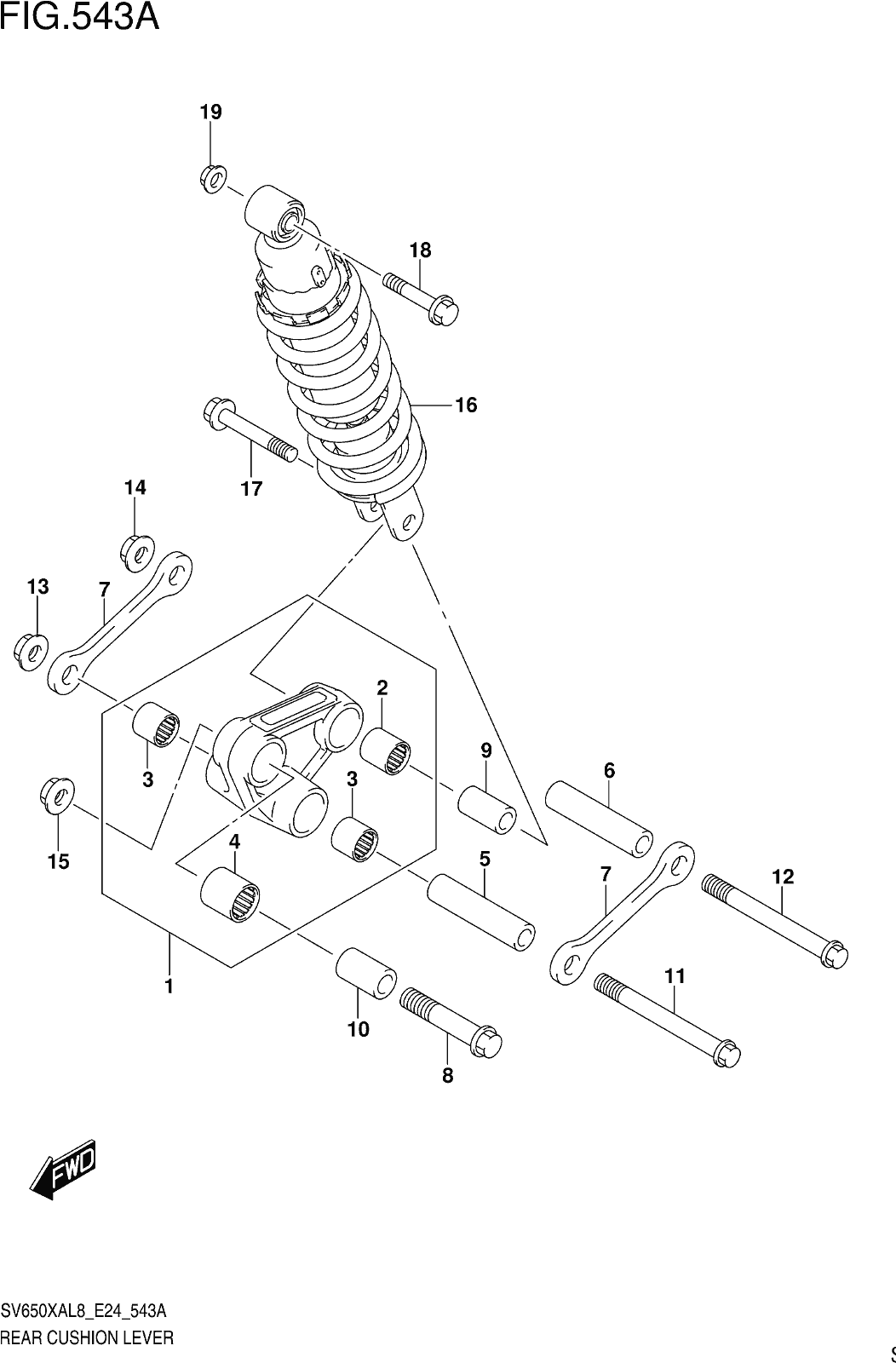 Fig.543a Rear Cushion Lever