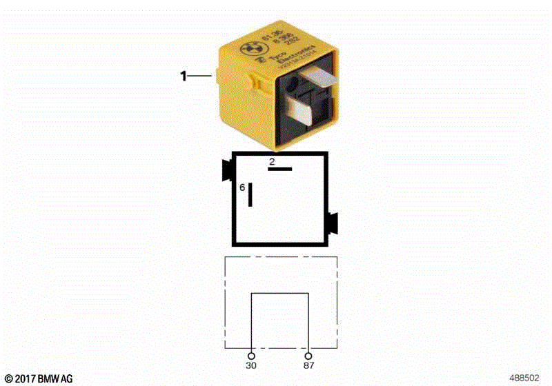 Connection plug, golden brown