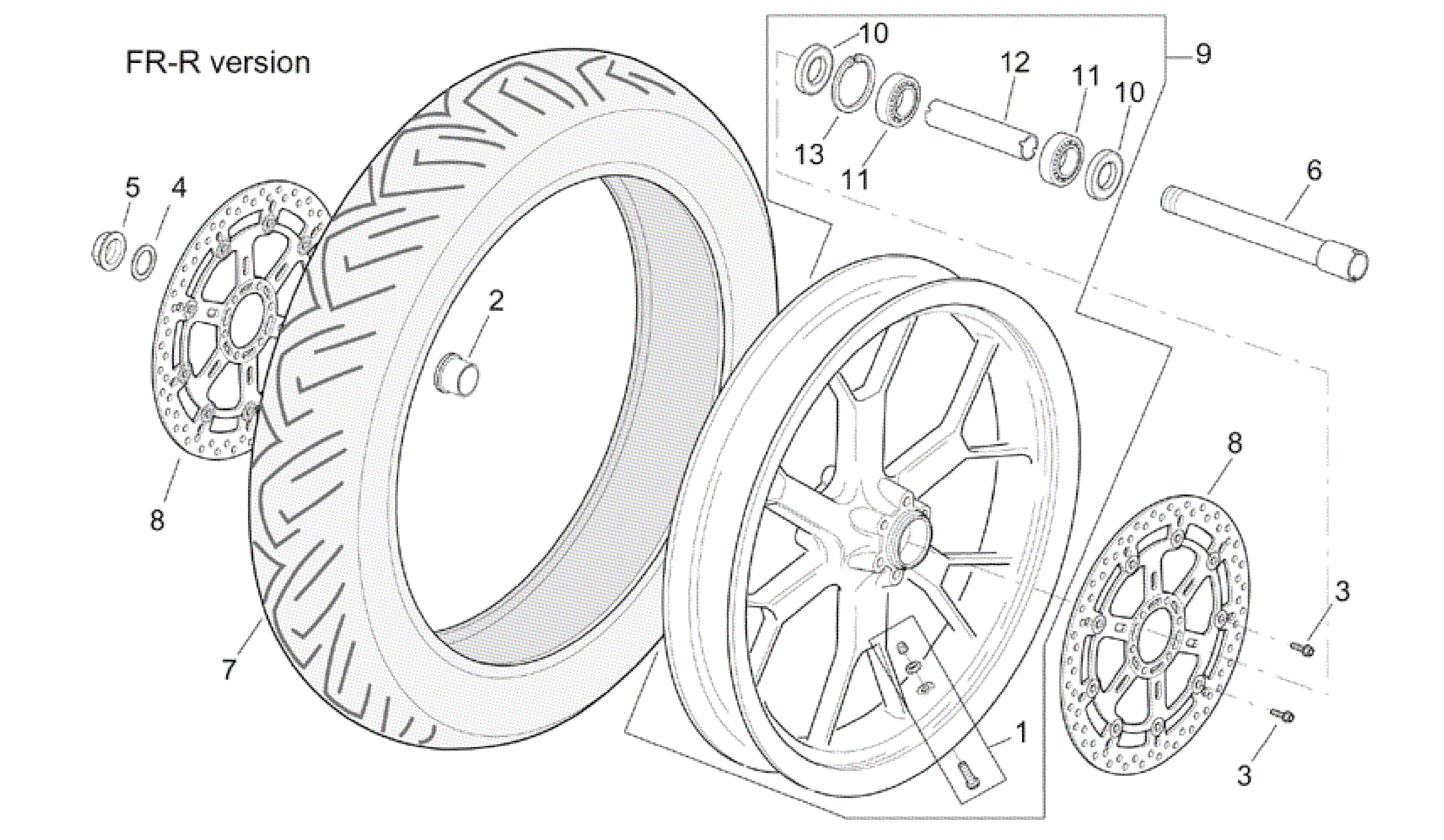 R-RF version front wheel