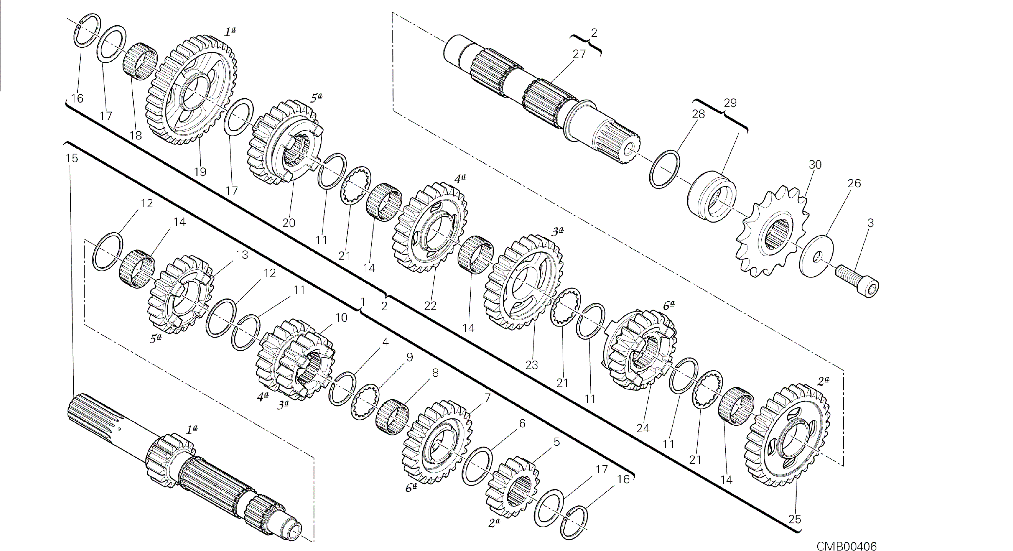 DRAWING 003 - GEAR BOX [MOD:1299;XST:AUS,EUR,FRA,JAP,TWN]GROUP ENGINE