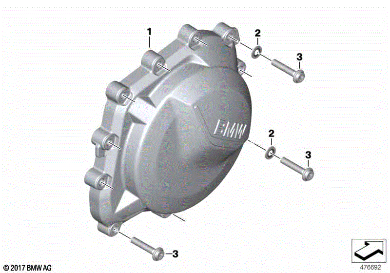 ENGINE HOUSING COVER, RIGHT