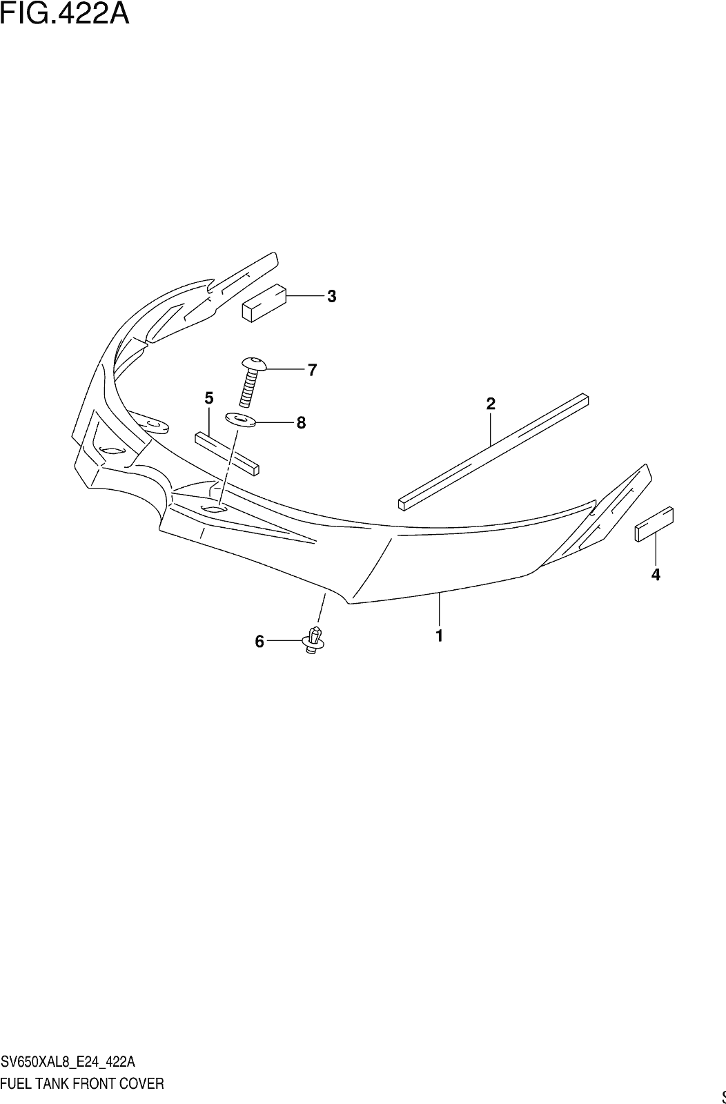 Fig.422a Fuel Tank Front Cover