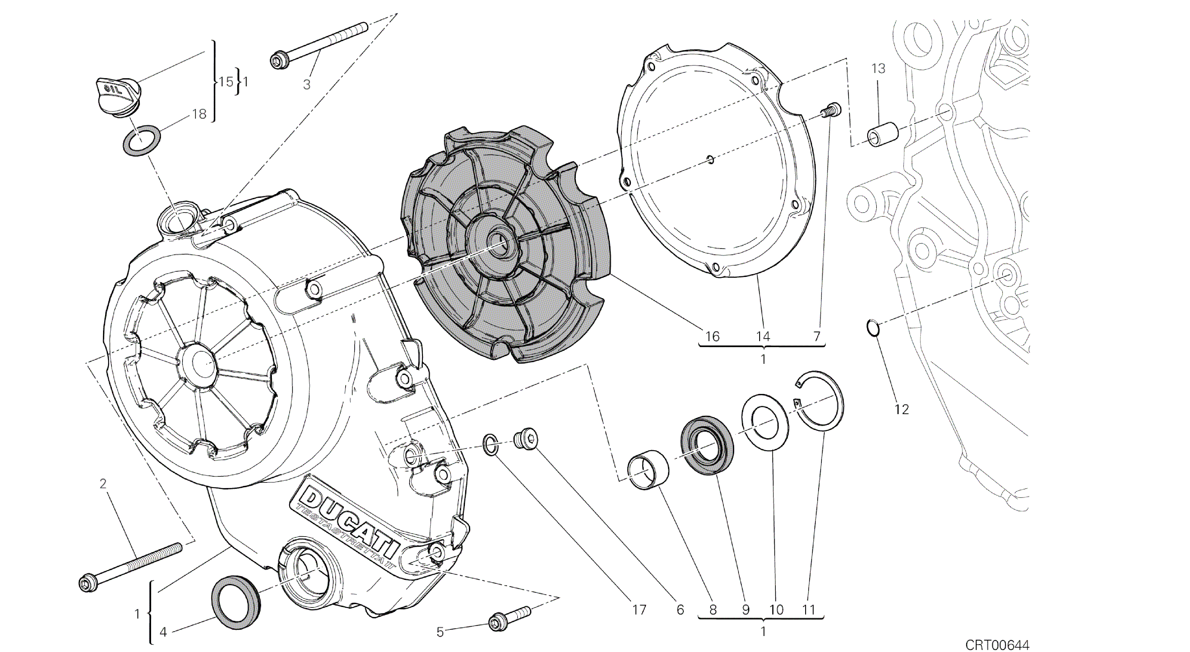 DRAWING 005 - CLUTCH COVER [MOD:DVL]GROUP ENGINE