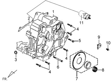 E10 - L. Crank Case Clutch Outer
