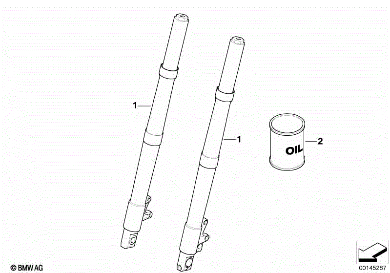 Fork rod outer tube diameter 41mm