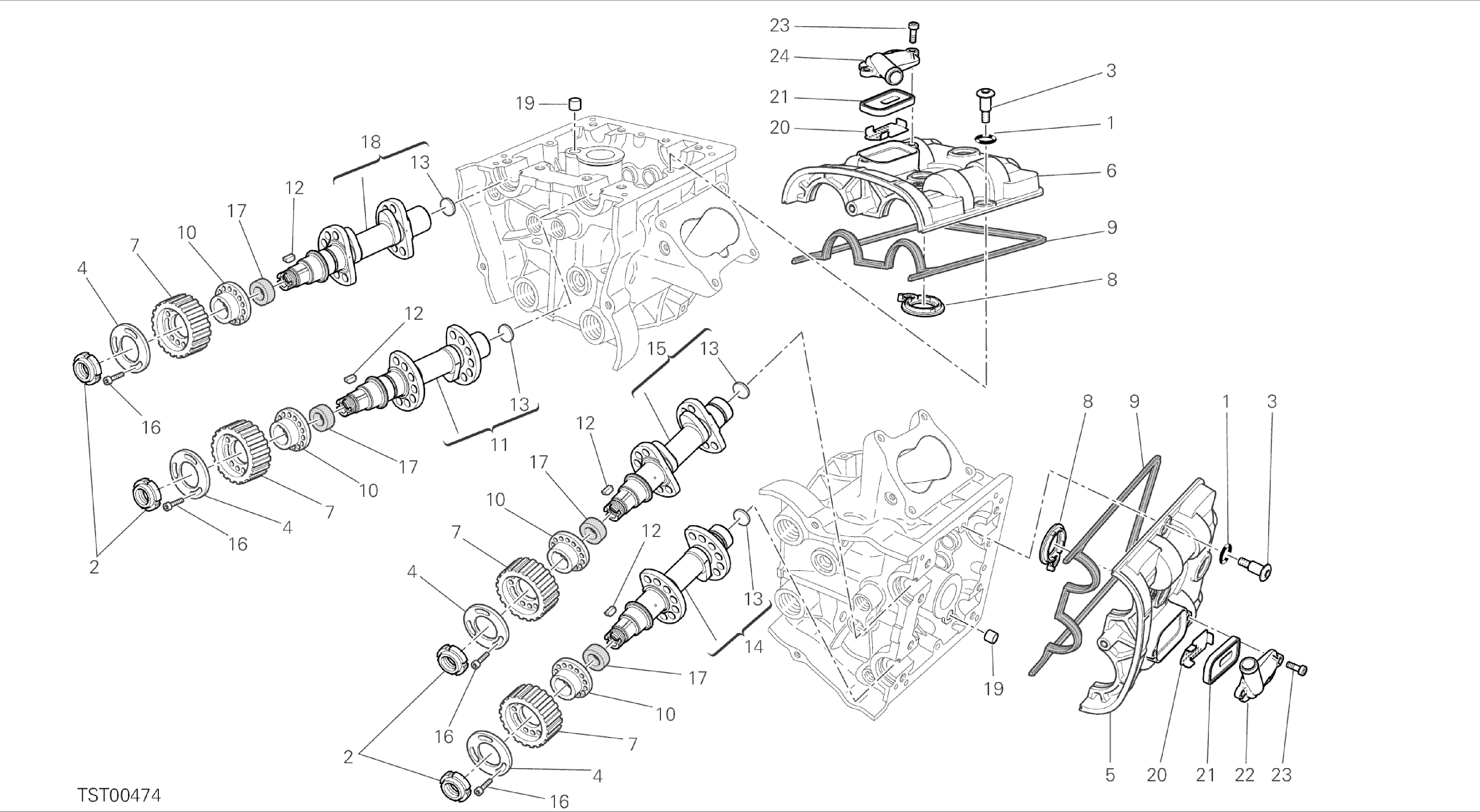 DRAWING 013 - CAMSHAFT [MOD:MS1200-A;XST:AUS,EUR,FRA,THA]GROUP ENGINE